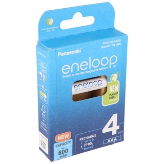 Panasonic eneloop AAA 800 mAh 4er Blister (BK-4MCDE/4BE)