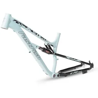 HIMALO Mountainbike-Federungsrahmen 27.5er Softtail MTB-Rahmen 17'' Aluminium-Legierung Scheibenbremse Rahmen QR 135mm DH/XC/AM Mit Hinterraddämpfer(Color:Light Blue)