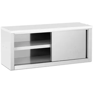 Royal Catering Edelstahl Hängeschrank 1200 x 400 x 500 mm 65 kg Tragkraft pro Fach -