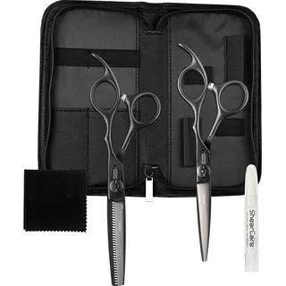 Olivia Garden Xtreme Matt Black 2er Scherenset