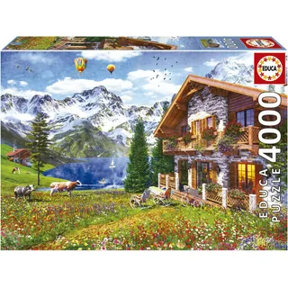Educa 19568 Puzzle 4000 Pcs. Chalet In The Alps (4000 Teile)