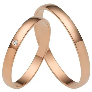 Firetti Trauring Schmuck Geschenk Gold Hochzeit Ehering Trauring "LIEBE", Made in Germany, wahlweise mit oder ohne Brillant goldfarben 60