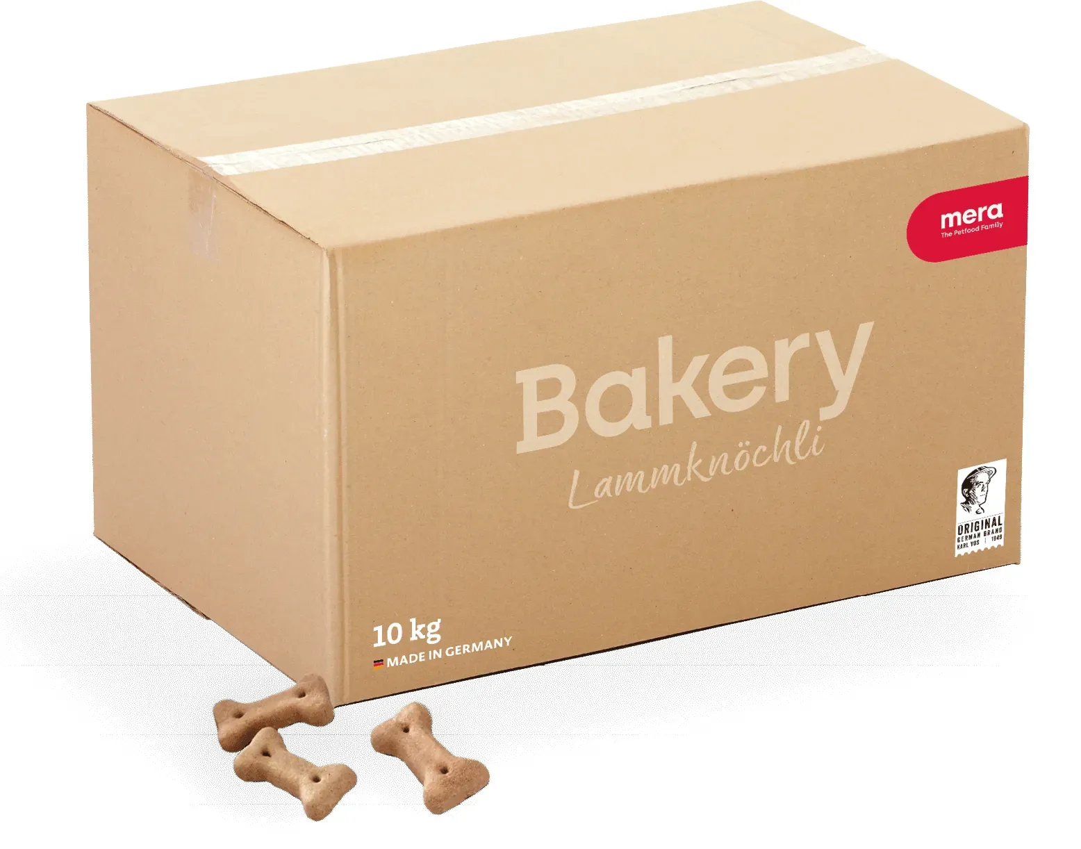 mera Bakery Lammknöchli Leckerli für Hunde | Die schmackhafte Belohnung | Hundesnacks | Lecker und gesund belohnen, trainieren und verwöhnen 10kg