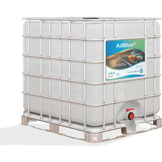 SuperBlue Adblue IBC 1000L Tank Made in Italy, ISO 22241 für LKW, Transporter und Dieselfahrzeuge SCR