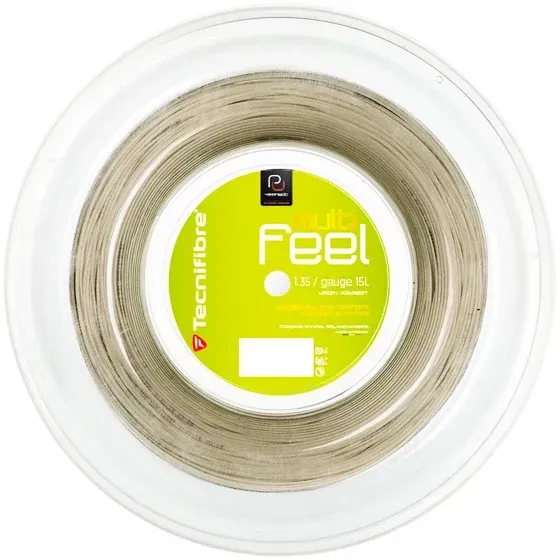 Tennissaite Tecnifibre  Multifeel Natural (200 m)  1,30 mm - Natur - 1,30 mm