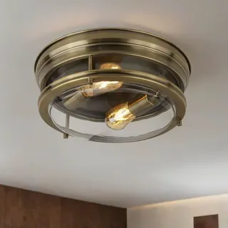 Licht-Erlebnisse Deckenlampe Ø 40 cm in Messing Antik | Gr.: onesize