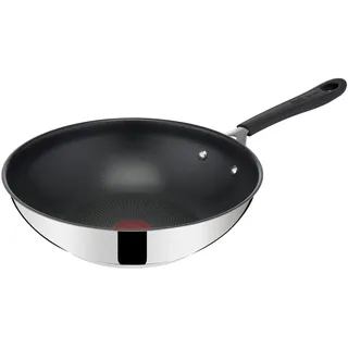 Tefal Jamie Oliver Home Cook Wok aus Edelstahl, antihaftbeschichtet, 28 cm, Induktion