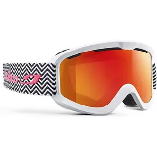 Julbo June Spectron3 Skibrille - White / Black Tweed - Orange Spectron3 Polycarbonate/CAT3