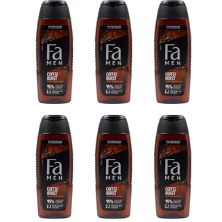 Fa Men Coffee Burst mit parfüm-inspirierten Duft (1x 250ml) 2in1 Duschgel Körper & Haare, erlebe die intensive & zeitlose Duftkomposition von Aromatischem Kafee