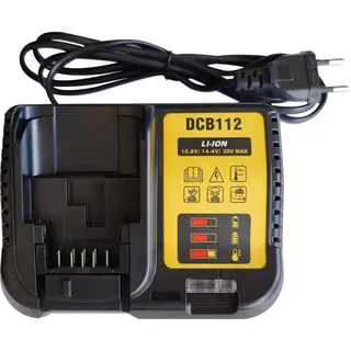 aunstarwei Ladegerät Ersatz für Dewalt DCB112 12V 20V MAX Lithium-Ionen Akku DCB201 DCB200 DCB204 DCB205 DCB206 DCB208 DCB203 DCB127 DCB230 DCB101