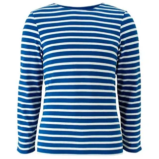 Saint James Langarmshirt 6870 Unisex Shirt Meridien Modern mit Streifen aus kardierter Baumwolle S