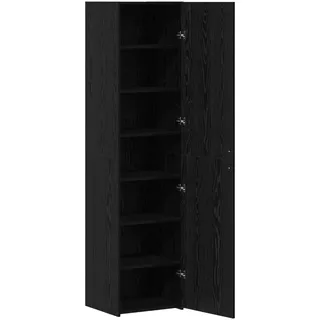 vidaXL Highboard 45 x 42,5 x 185 cm Schwarz