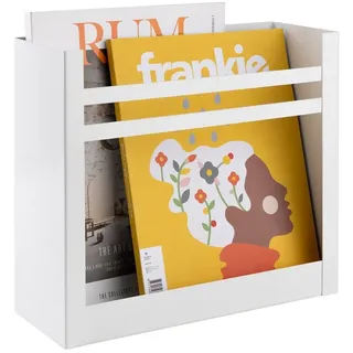 Navaris Zeitungshalter Wand Halterung für Zeitungen - 30x27x11cm Ablage für Zeitschriften Broschüren Briefe Flyer - Wandmontage Ablagefächer