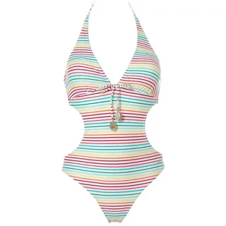 Shiwi® Neckholder Monokini Badeanzug Bikini Weiß 34 - 34