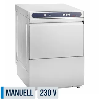 GastroHero Geschirrspülmaschine ECO 50x50 cm Korbmaß, mit Reiniger- | Klarspüldosierer, Made in Europe,