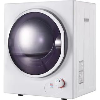 Mini-Wäschetrockner,2,5 kg,wandmontierbar,200-Minuten-Timer, Doppelfilter, PTC-Keramikheizung,Edelstahltrommel,65°C