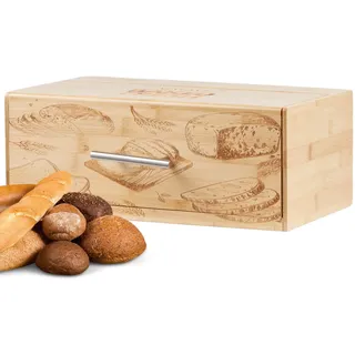 Ecosa Brotbox mit Edelstahlgriff