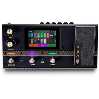 HEADRUSH Flex Prime Gitarre und Bass Multi-Effekt Pedal und Amp Modeling Prozessor mit Touchscreen, Looper, WLAN, Bluetooth, IR Loader, USB, Lektionen