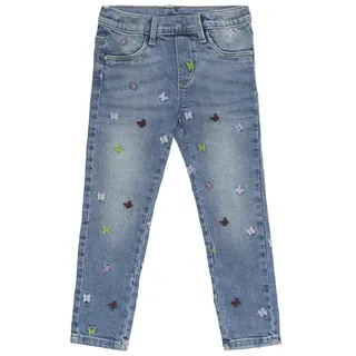 S.Oliver Jeans Treggings/Skinny Fit/Mid Rise/Skinny Leg/mit Stickerei, blau 140/REG