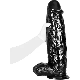 XXL Riesen Dildo Realistischer Dildo Anal Dildo Anal Plug Mit Starke Saugnapf Monster Dildo Penis Nachbildung, Echten Venen Und Prallen Hoden S/M/L 3 Größen Verfügbar Sexspielzeuge Für Paare,S