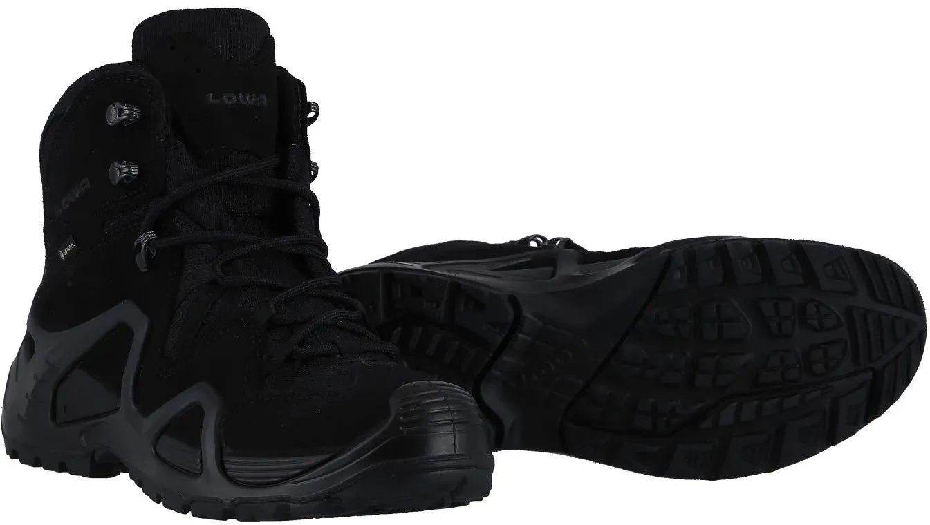 Lowa Military-Stiefel Arbeitsschuhe Zephyr GTX MID TF (Veloursleder, wasserdicht) schwarz Damen
