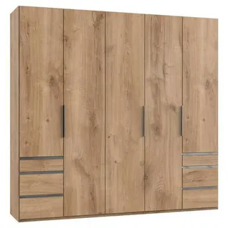 Level 250 x 236 x 58 cm Plankeneiche Nachbildung mit Schubladen
