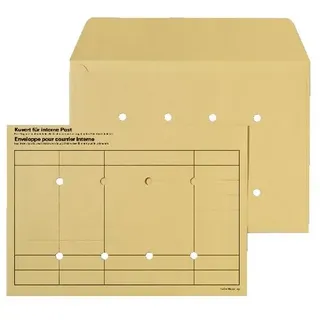 ELCO Interne Umschläge Ohne Fenster C4 Braun 120g/m2, 250 Stück