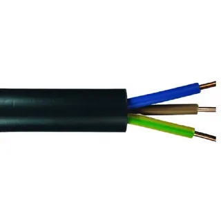 hsb - emskabel Erdkabel NYY-J 3 x 1,5 - 10 Meter, schwarz