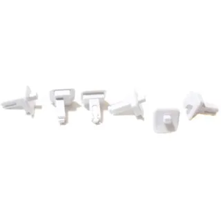 Buderus Heizkörper Klemmstift Eckig für Gittermitte verkehrsweiß VPE (6 Stk)