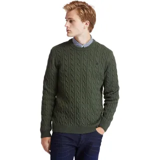 Timberland Phillips Brook Cable Crew Neck Pullover - Leaf Green L