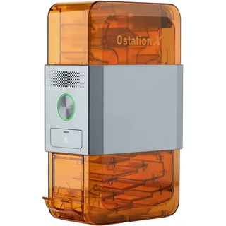 Olight Ostation X automatisches 3 in 1 Ladegerät, Akku Ladegerät für AA-NiMH-Batterien, AA Ladegerät mit Erkennung Speicherung, Kapazität Stück Type-C Wiederaufladbar (Orange)