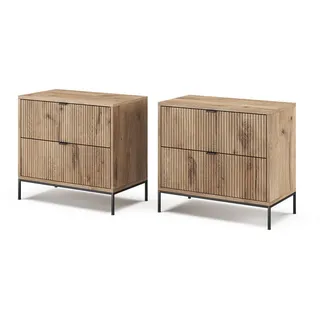 Vicco Nachttisch Eliza Viking Oak 2er Set