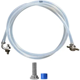 Bierschlauch 3m Bierleitung BieTal® 7mm TDS® Edelstahl Tüllen Zapfanlage Bierkühler
