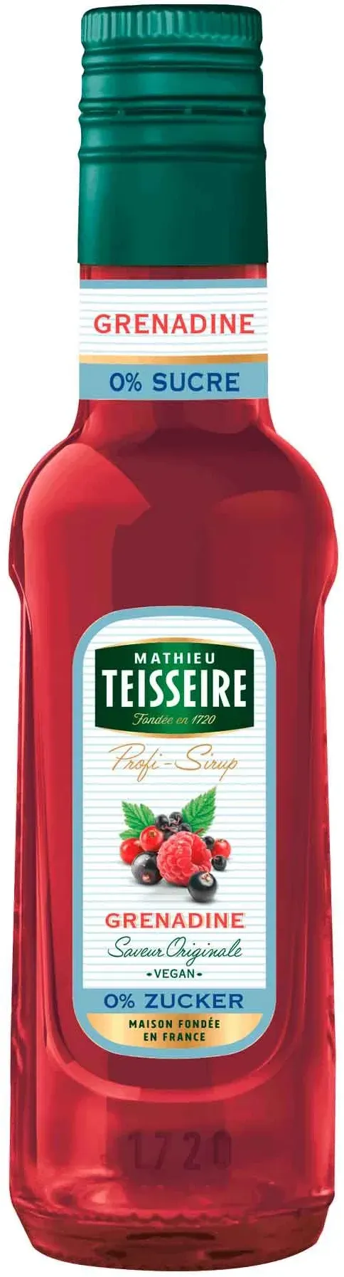 Mathieu Teisseire Bar Sirup Grenadine 0% Zucker 0,25L