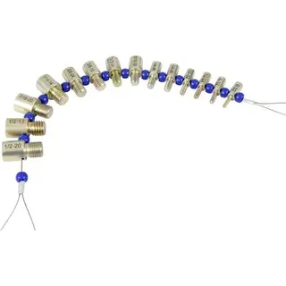 Dasqua 8511-2015 Gewindeprüfer-Set Zoll 1 Set