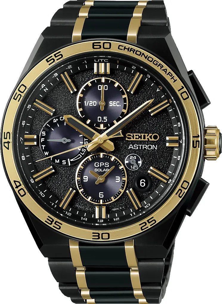 Seiko ASTRON GPS Solar Dual Time Chronograph 145th Anniversary Limited Edition Herrenuhr SSH186J1