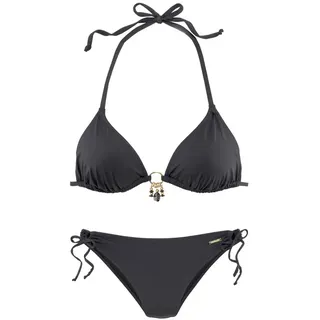 bruno banani Triangel-Bikini Damen schwarz Gr.36 Cup C/D