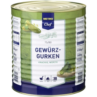 METRO Chef Gewürzgurken Knackig & Würzig 75/80 (5,6kg)