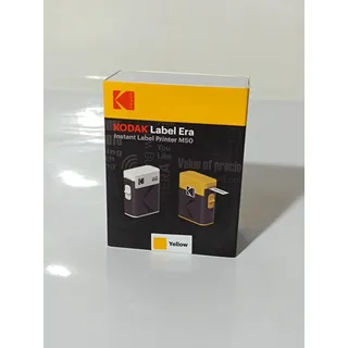 Kodak Label ERA M50 Etikettendruckmaschine, Gelb (Etikettendrucker mit 1 Rolle Sticker-Etiketten)