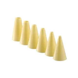 Schneider Lochtüllen im Satz, PP-Kunststoff, 196540 - Lochtüllenset, PP, 6-tlg., Elfenbein, Höhe: 6 cm