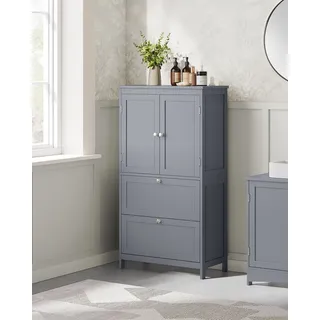 VASAGLE Badezimmerschrank mit 2 Türen und 2 Schubladen,