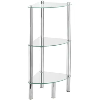 Wenko Eckregal Yago mit 3 Glasablagen Badzubehör (74.99 € / )