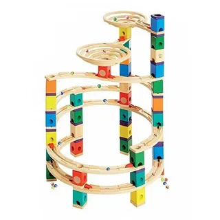 Hape Quadrilla The Cyclone, 198-teilige Murmelbahn-Set aus Holz, ab 4 Jahre