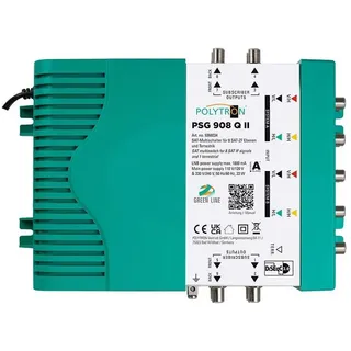 POLYTRON Multischalter PSG 908 Q II für Zwei Satelliten und bis zu 8 Teilnehmer