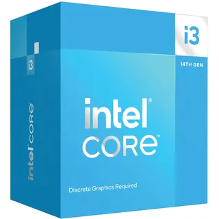 Intel Core i3-14100F CPU 3,5 GHz 4 Kerne 17MB Cache Sockel 1700 Boxed