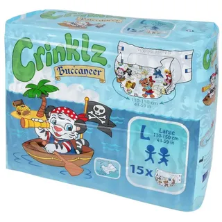 Crinklz Windeln Crinklz Buccaneer - Medium - 15 Stück - bunte Windel mit Seefahrer Motiven)