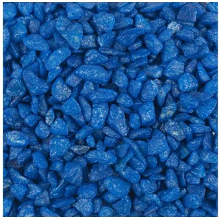 Eurosand Dekokies Dekosteine 5-8mm. Farbsteine, Dekokies, bunte Steine. 1kg blau