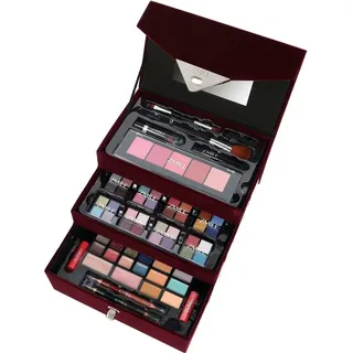 Briconti GmbH ZMILE COSMETICS Kosmetik-Koffer Beauty Case Velvety dark red 74 Teile Sets & Paletten