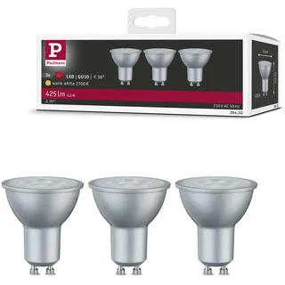 Paulmann LED Reflektor 6,5W GU10 230V Warmweiß 3er-Pack