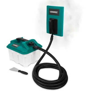 VONROC Dampftapetenablöser 2300W – Tapetenlöser – 4,5L – 4-m-Schlauch Inkl. Tapetenspachtel – Inkl. zwei Dampfplatten